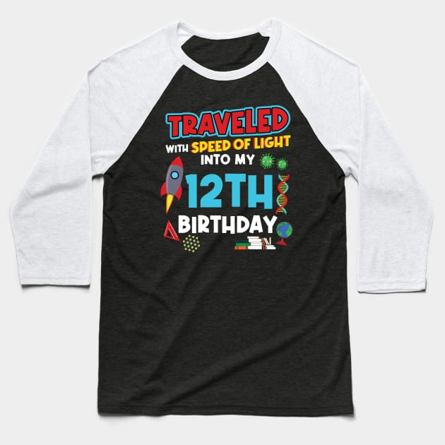 12. Birthday - Science Birthday Baseball T-Shirt by Peco-Designs